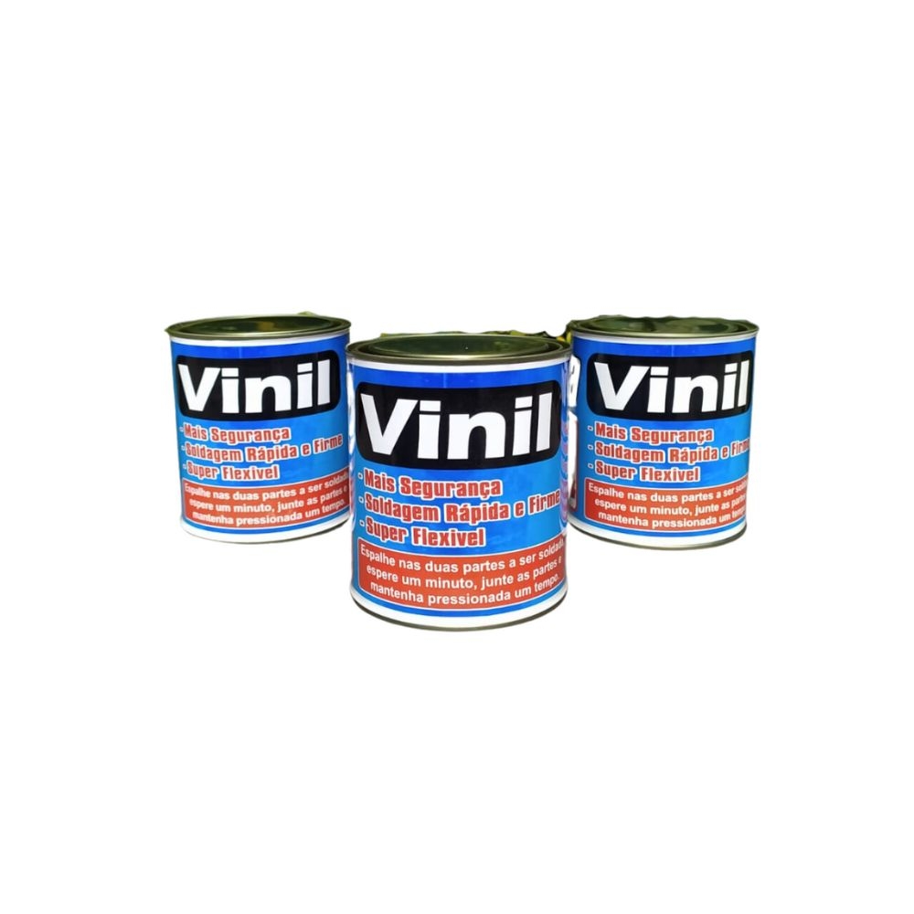 Cola Soldavinil para Brinquedos Infláveis 900ml + 5 Reparo 10x10 de Lona Kp1000